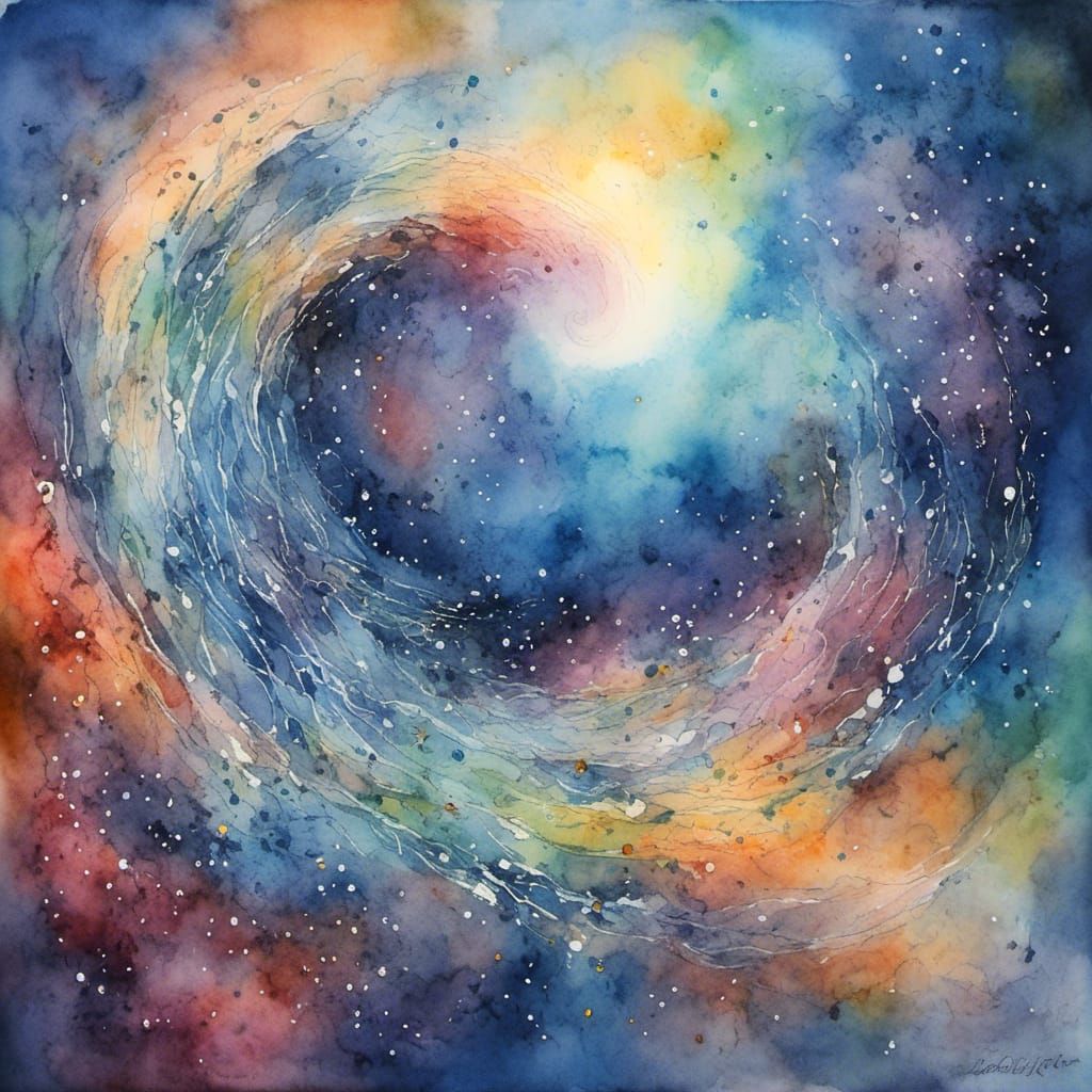 a female transcending from human state of existence to an af...