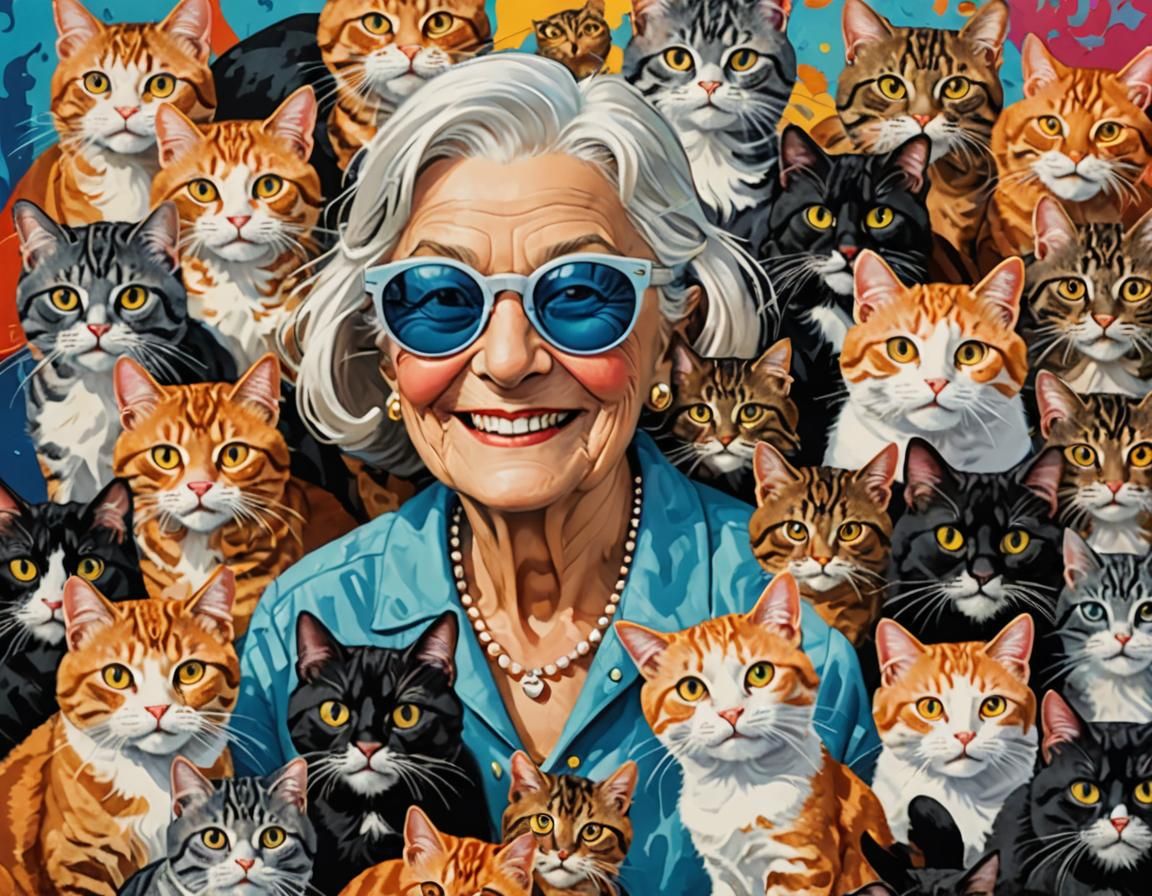 Hip Old Cat Lady