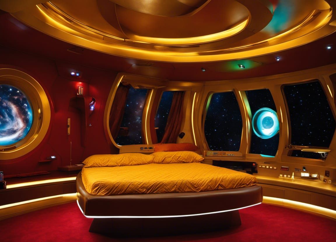 Futuristic Star Trek Bedroom in Sci-Fi Style