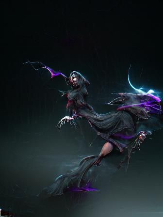 Dark Witch Concept Art in 8K Resolution