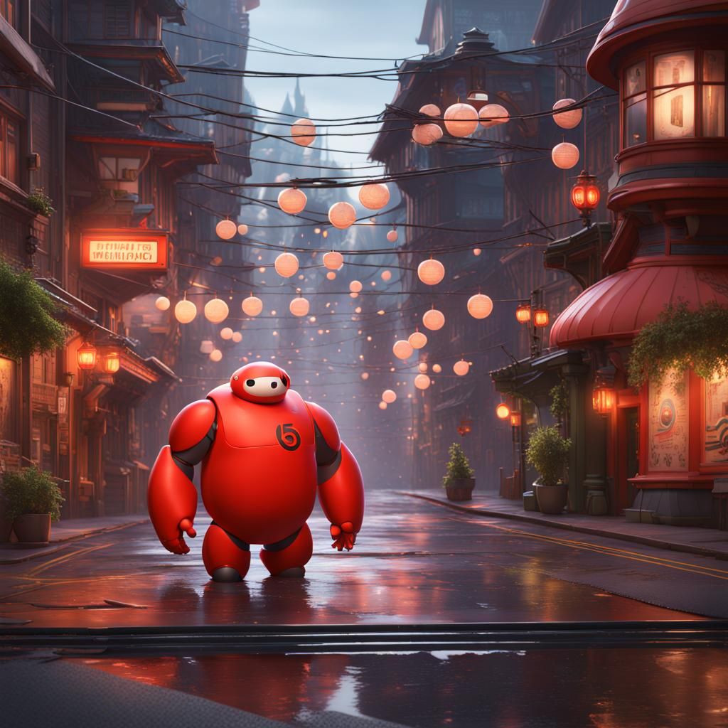 Big Hero 6: Detailed Matte Painting in Deep Color