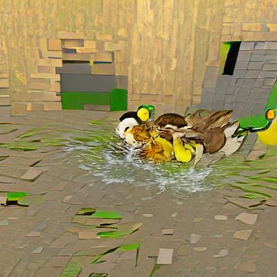 AI Duck Image: Minimalist Rendering
