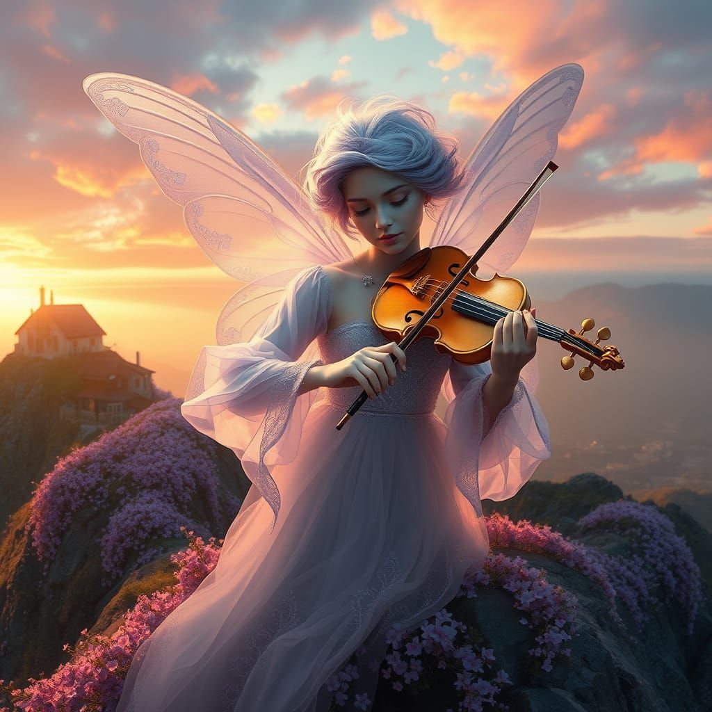 Enchanted Fairy Serenade in a Whimsical Mountain Village