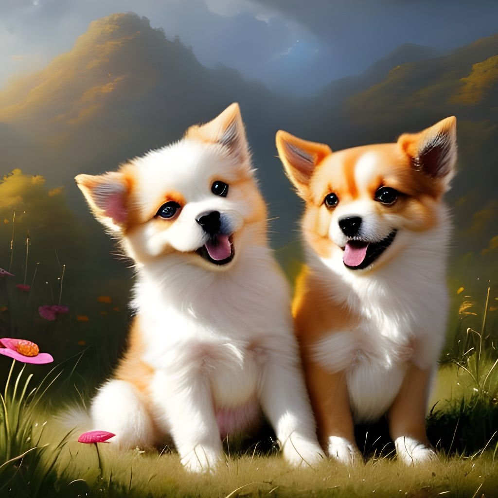 Dogs Telling Jokes "What is a dog that sneezes?" "A-Choo-Wawa"