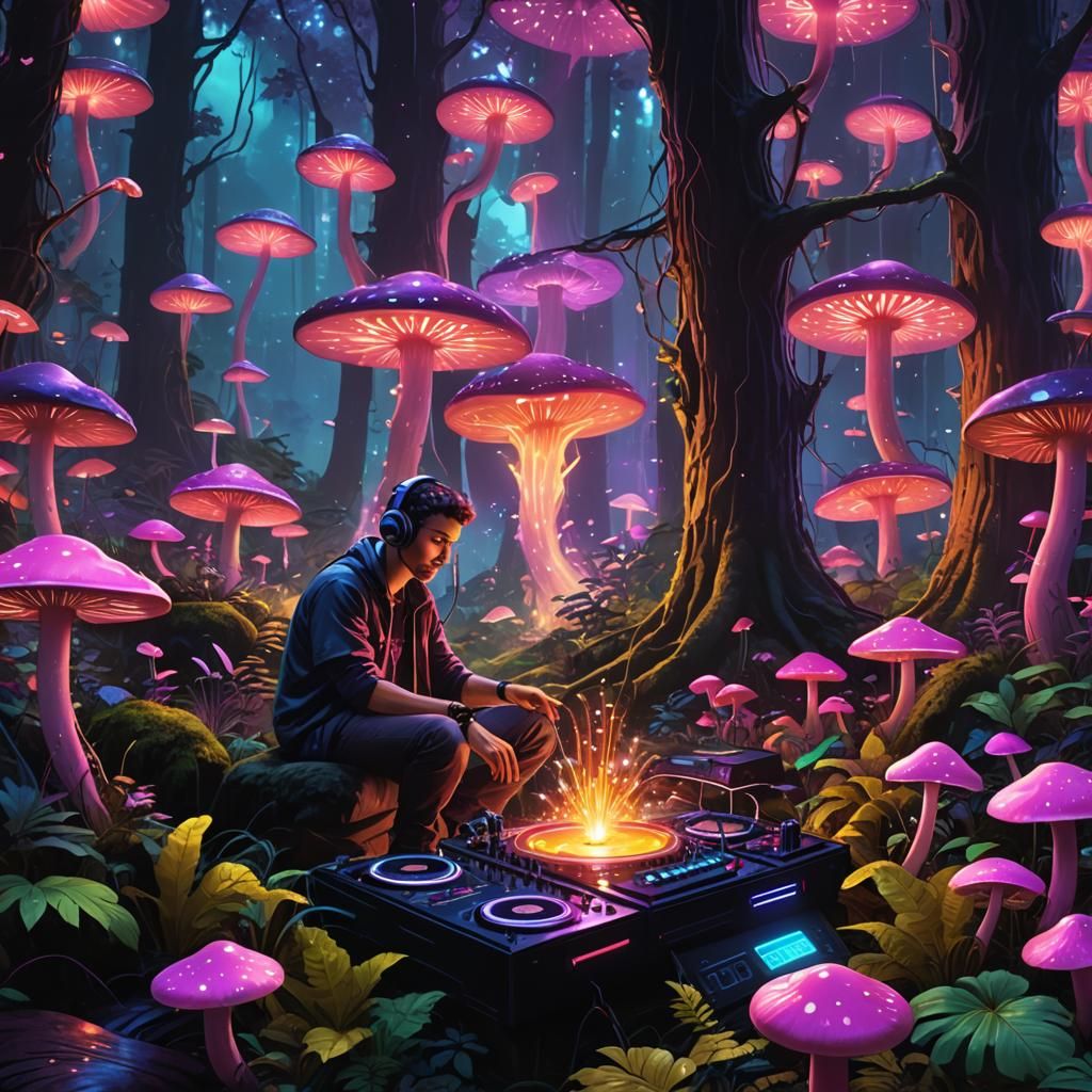 Neon Forest DJ: Deep House Album Cover