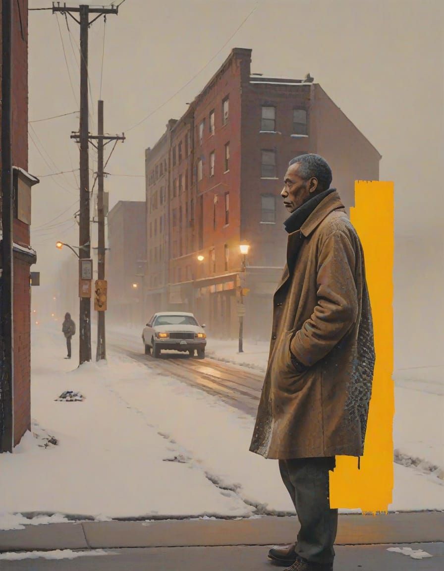 Moody Industrial Landscape at Golden Hour