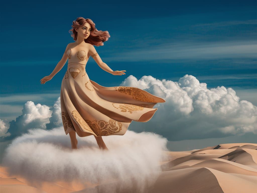 Sofia of Kyiv on a Cloud in the Sky