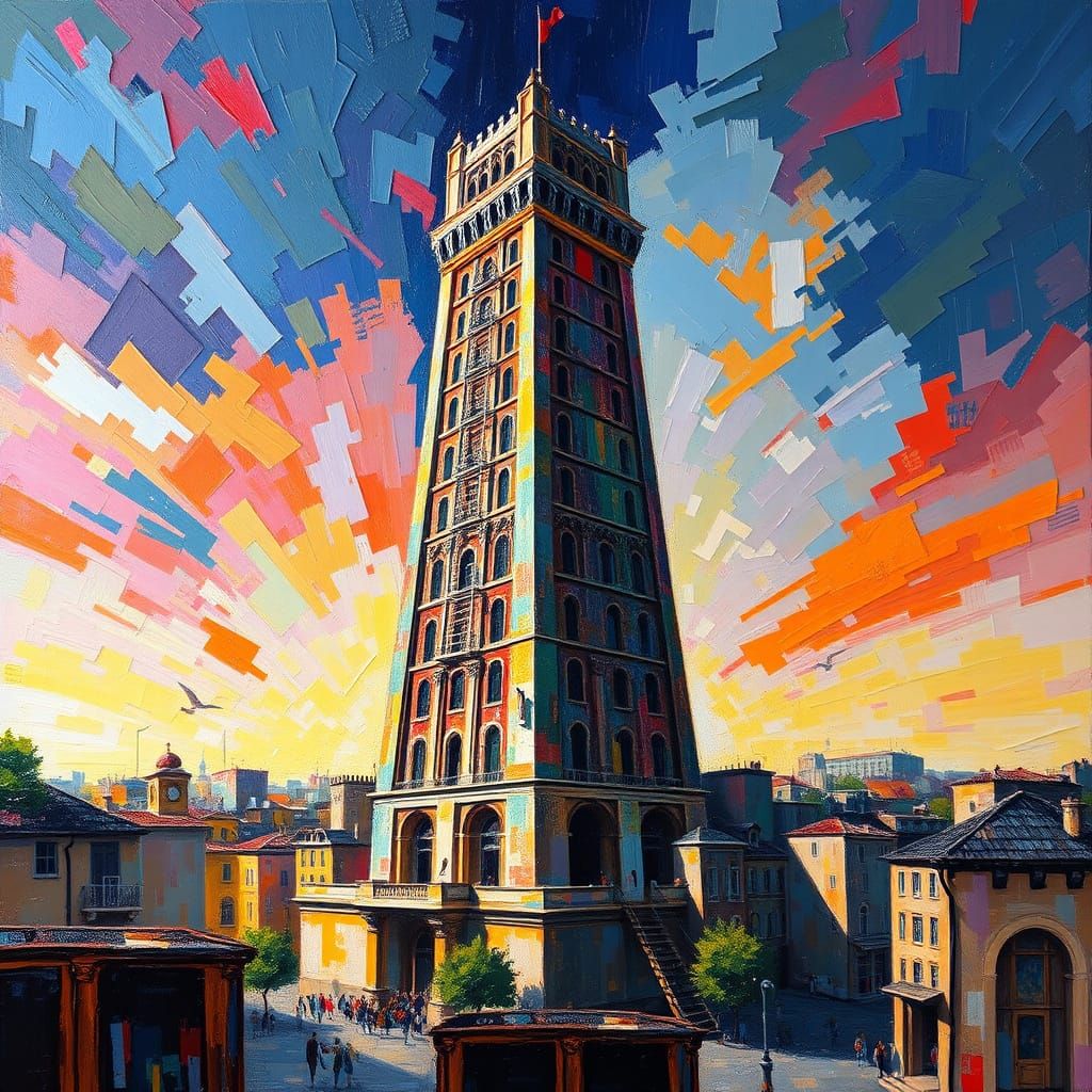 Wonderful City Tower, a Neo-Expressionist Masterpiece