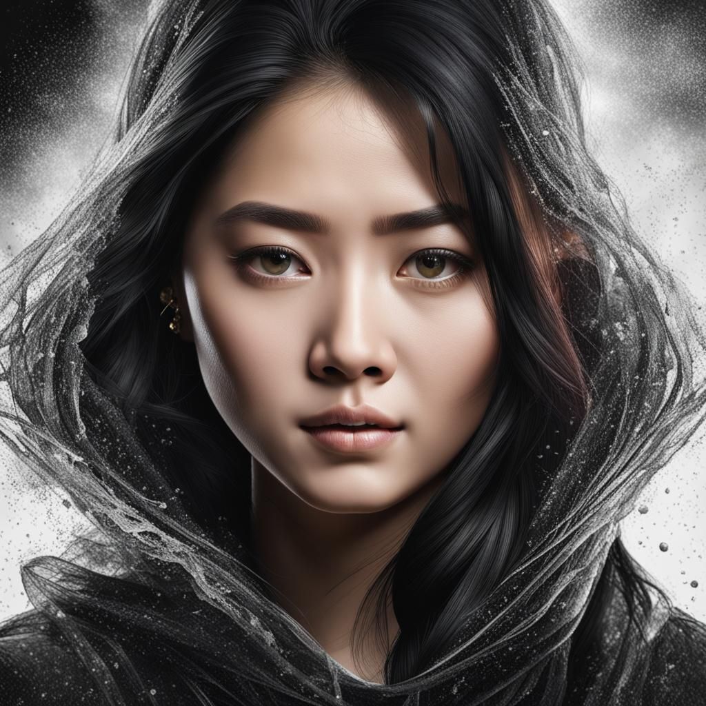 Stunning Portrait of a Beautiful Asian Woman