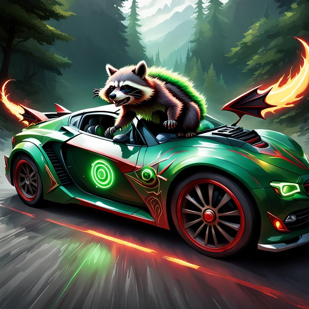 Ultra Dope Racoon RacBad Racer