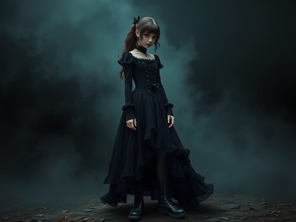 Gothic Rachel in Victorian Dress, Ash Thorp Style