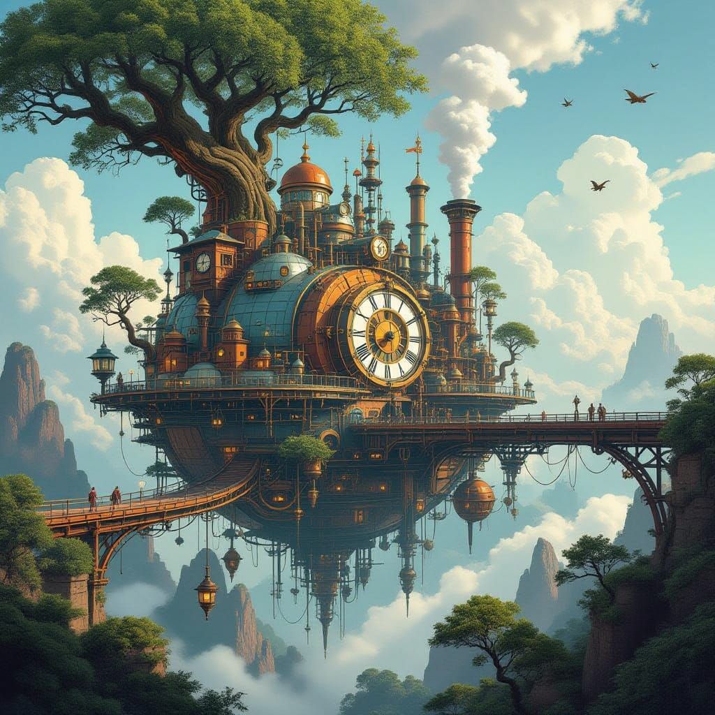 Steam-Powered Metropolis Envelops the Earth