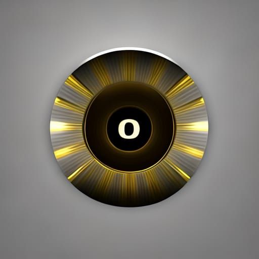 Golden B and D Logo with Shiny Effect