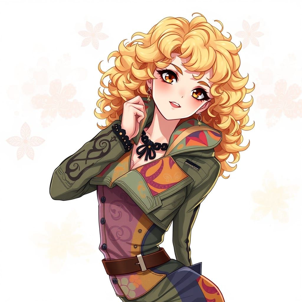 Surreal Anime-Inspired Goddess in Haute Couture