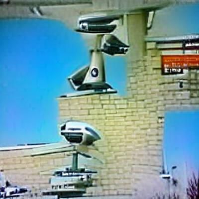Dystopian Surveillance State Security Camera Network