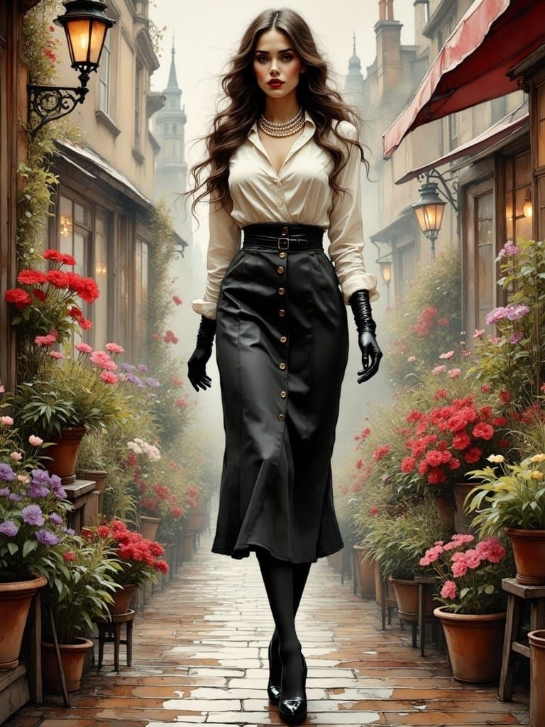 Dreamlike Cityscape with Futuristic Flair