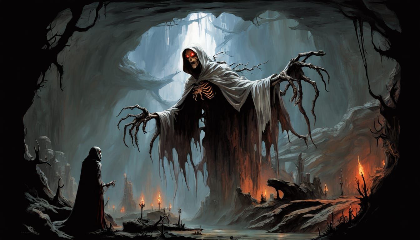 Ethereal Apparition in Dark Fantasy Art