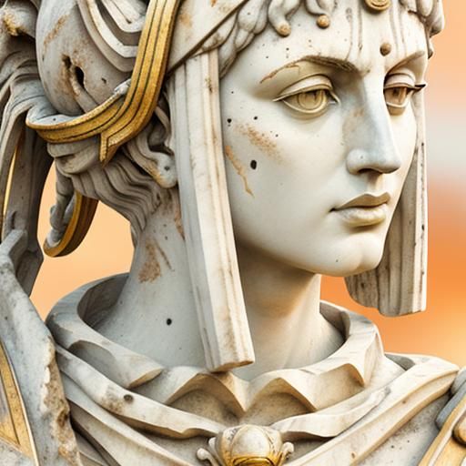 Pompeii Statues: Cinematic, Photorealistic, High Resolution