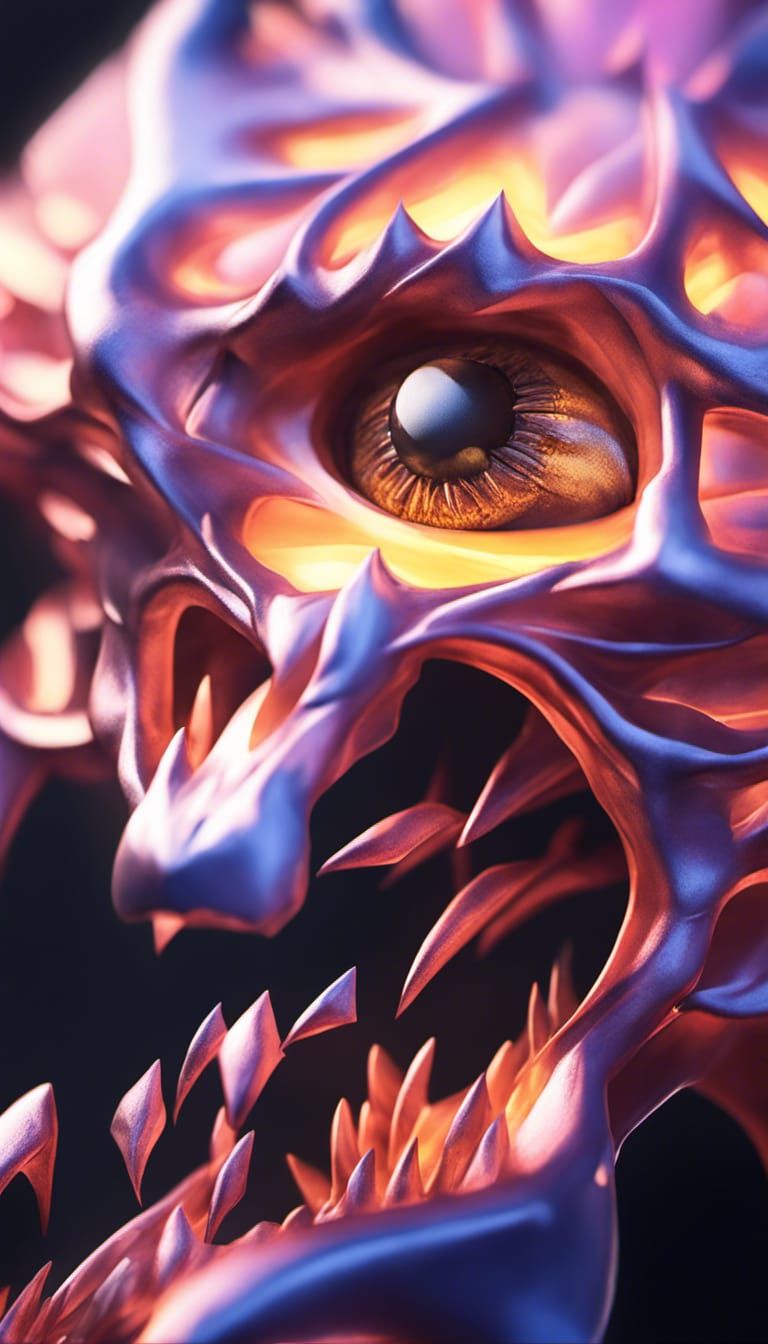 Purple Rose-Gold Monster #63