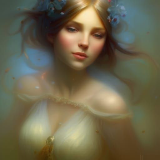Ethereal Fantasy Portrait of Alice in 8K Resolution