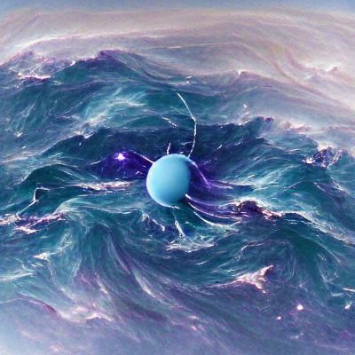 AI Image of Neptune: The Blue Giant