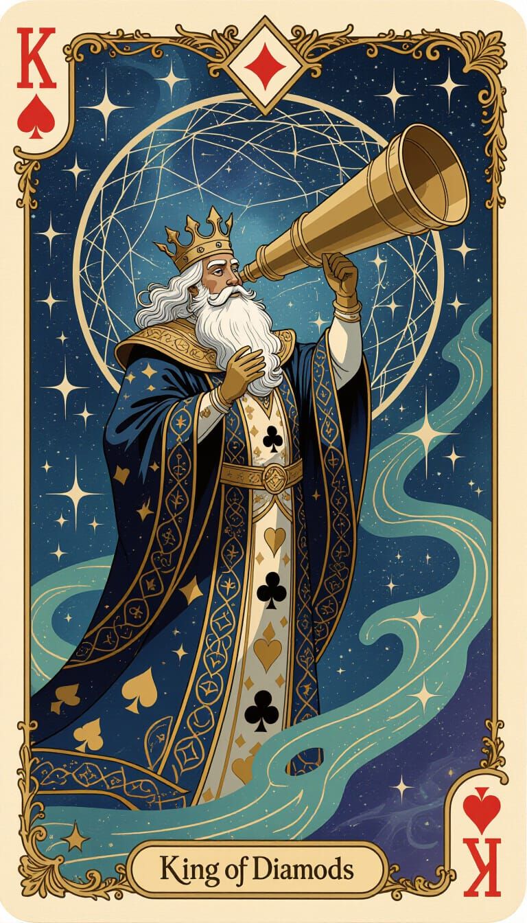 Celestial King of Diamonds Charting Stars