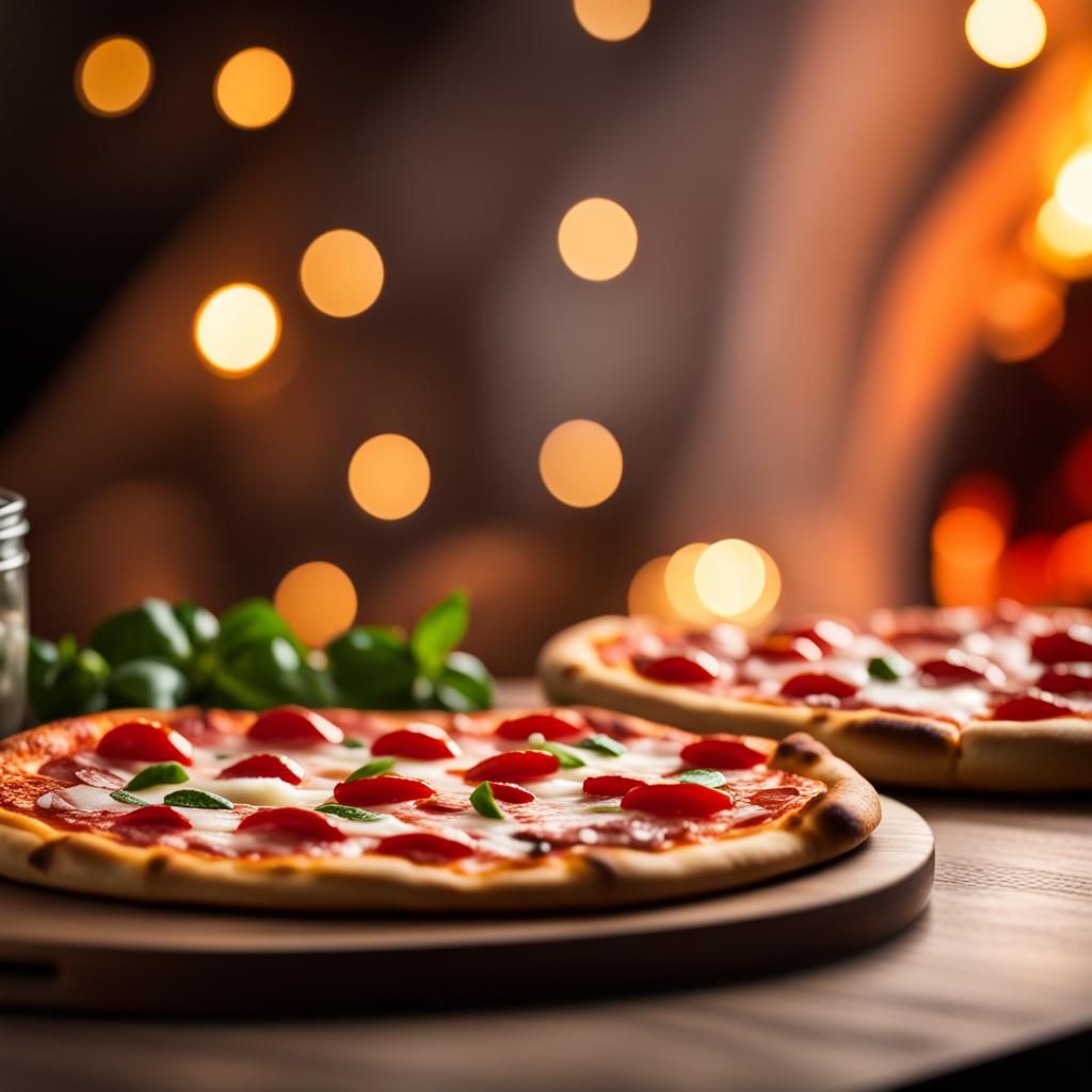 Delicious Pizza Captured with Professional Photography Techn...