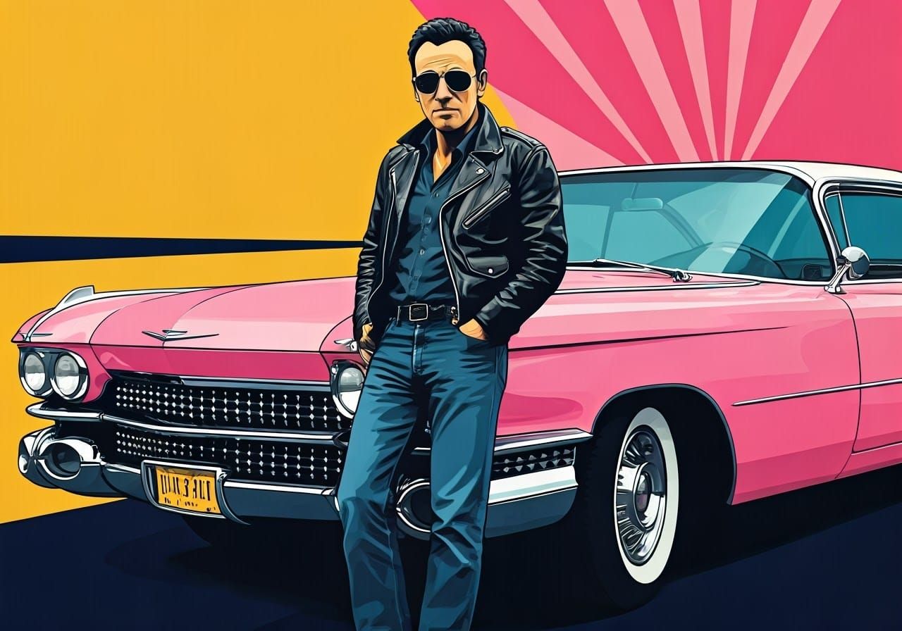 Rockstar Icon in Bold Pop Art