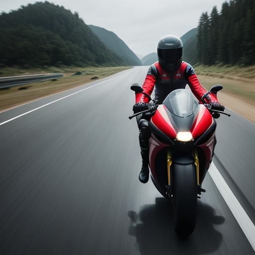 Dragonfly Superbike Wheelie on Windy Road