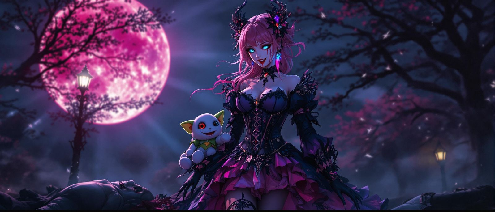 Vampire Queen in Victorian Elegance