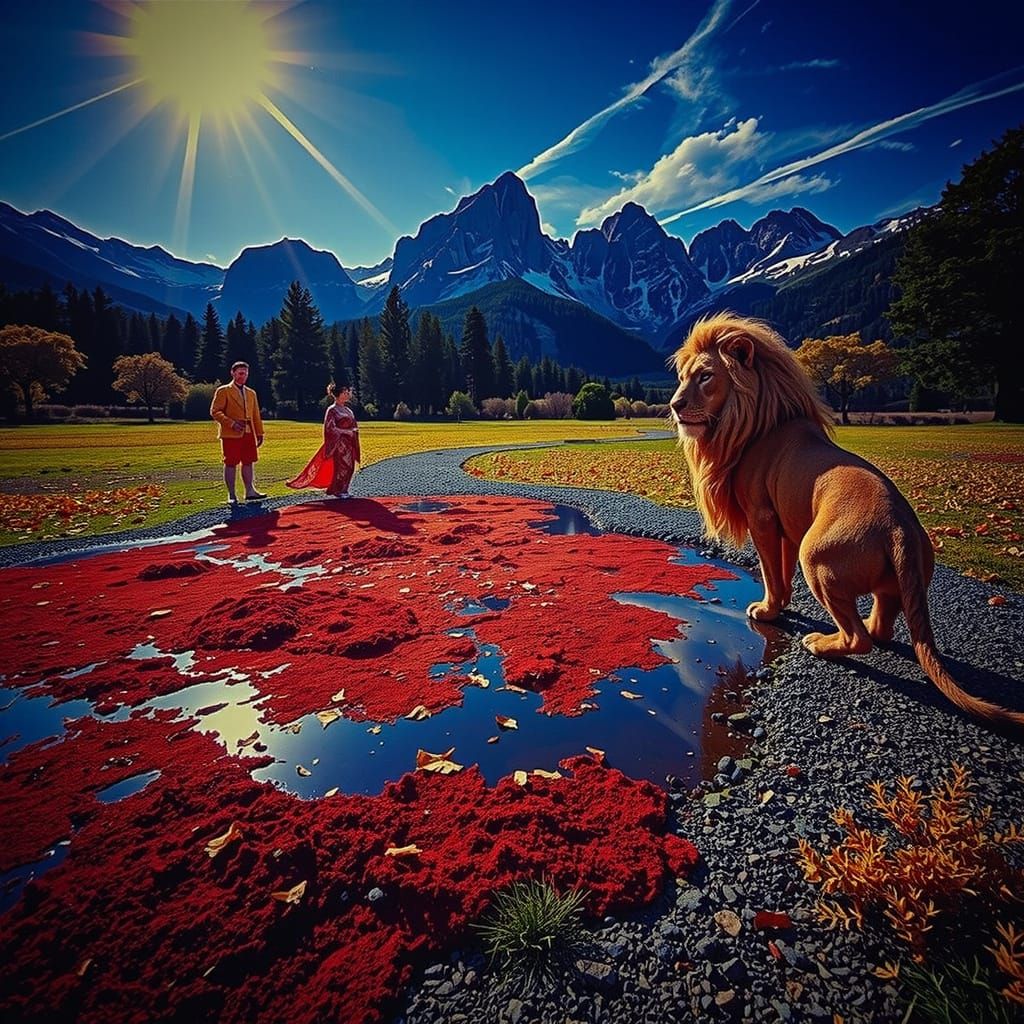 Chimera, Matador, and Geisha in Seraphinianus Style