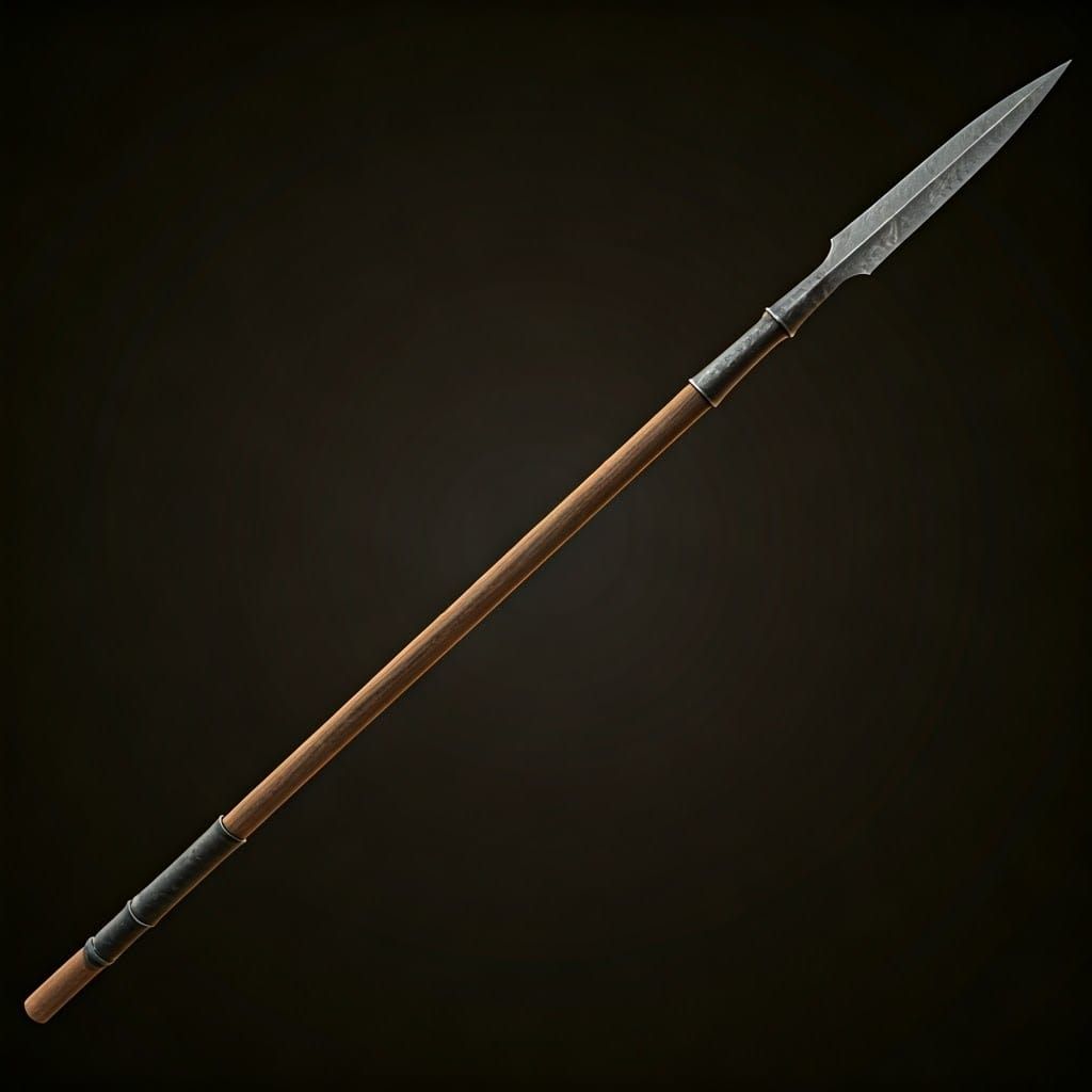 Chiaroscuro Steel Spear in Warm, Amber Brown