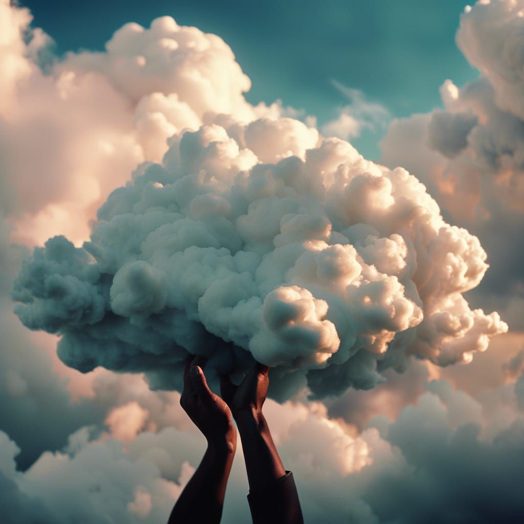 Cloud Sculptor Shapes Sky in Cinematic Film Still