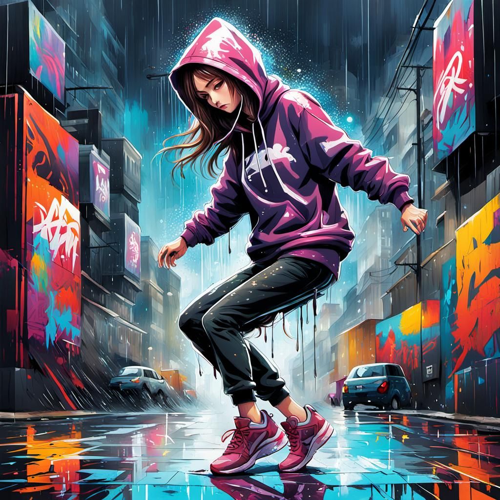 Dancing in the rain ...