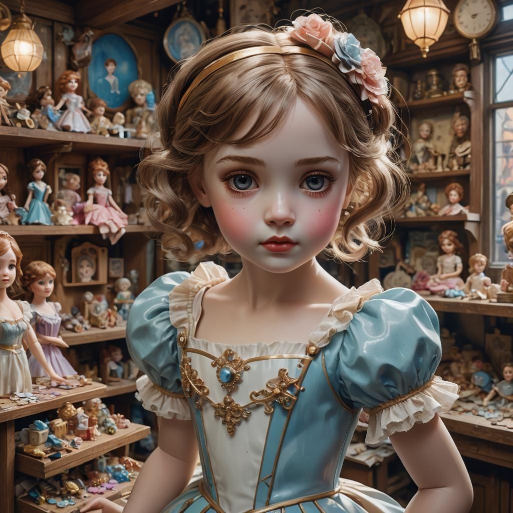 Porcelain Doll in Toy Shop Jigsaw Puzzle