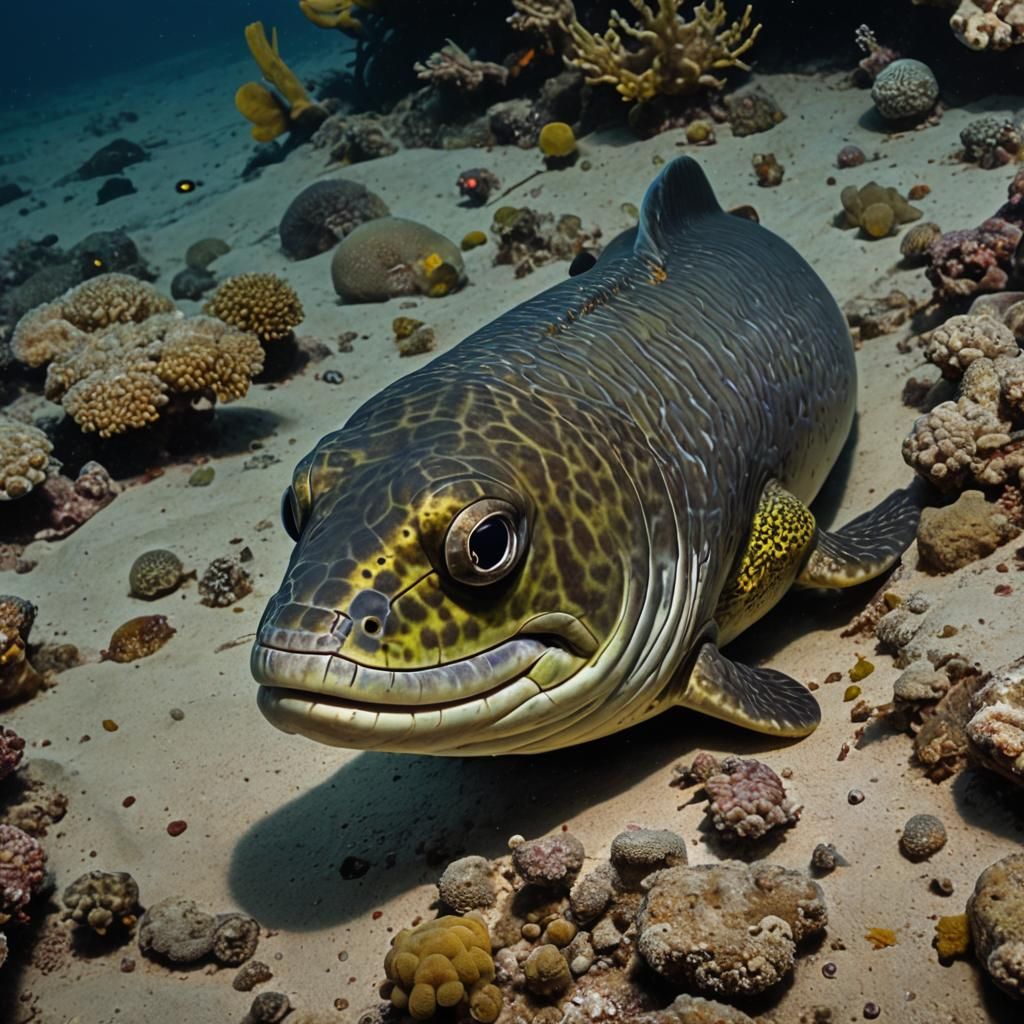 Sinister Mutant Moray Eel Art