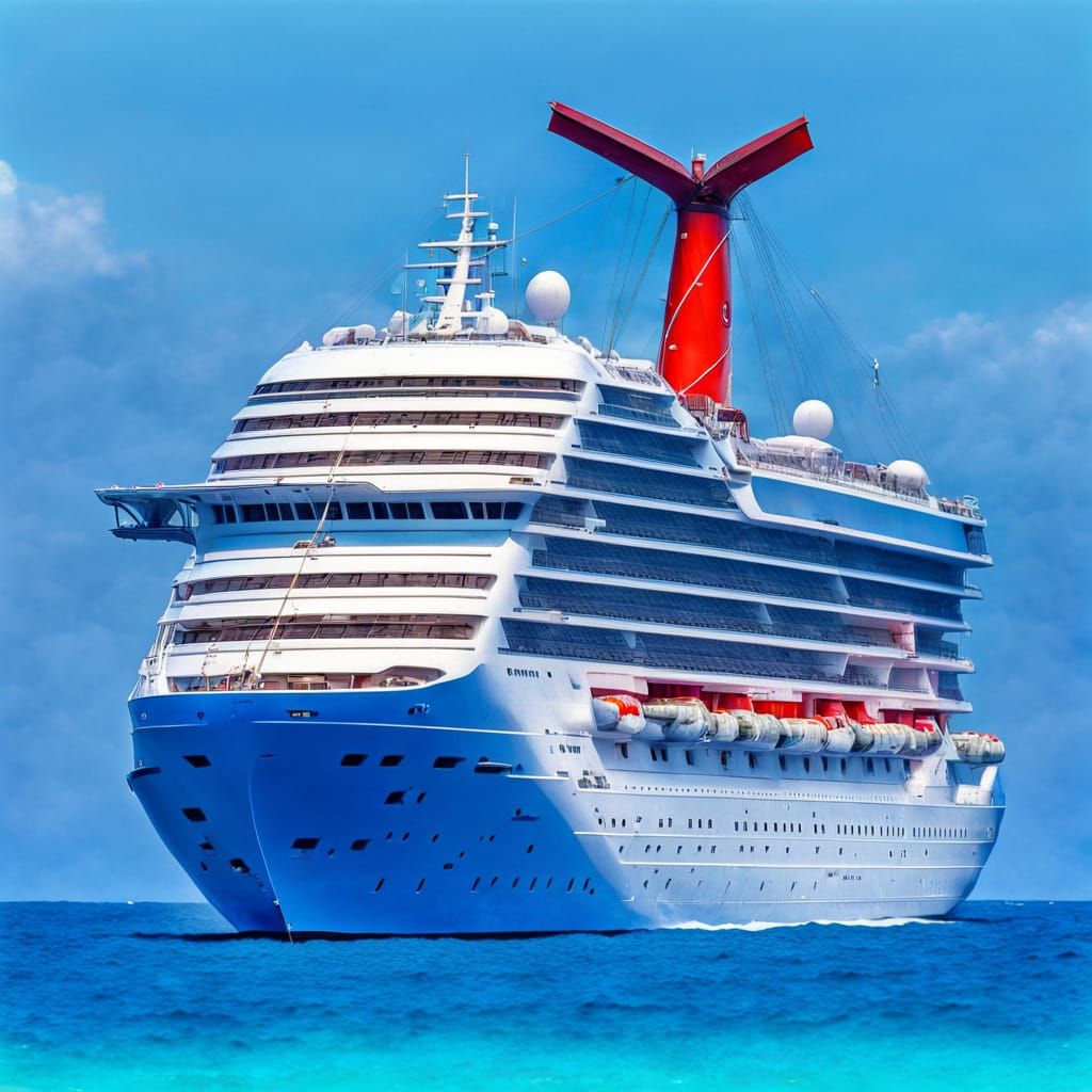 Hyperrealistic Cruise Ship with Intricate Details