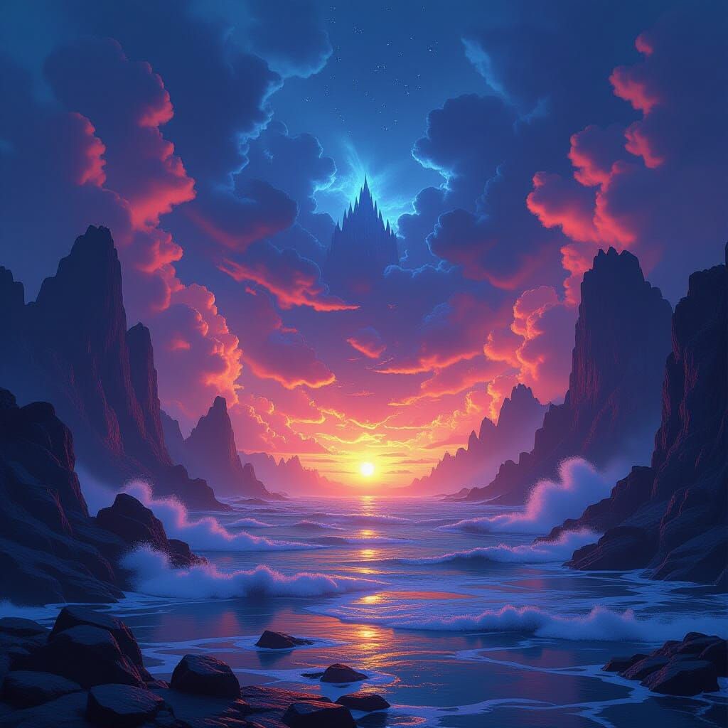 Epic Fantasy Matte Painting with Unreal Engine 5 Realism