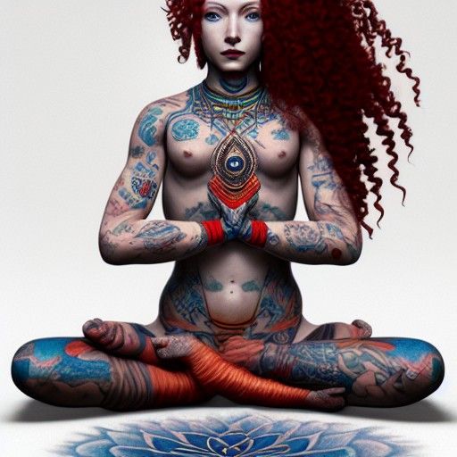 Shaman Girl Portrait in Digital Fantasy Art