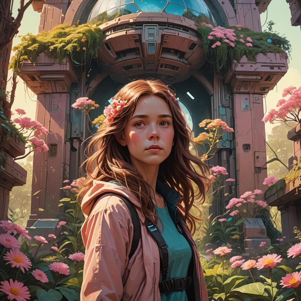 ET Princess Portrait in Sci-Fi Temple
