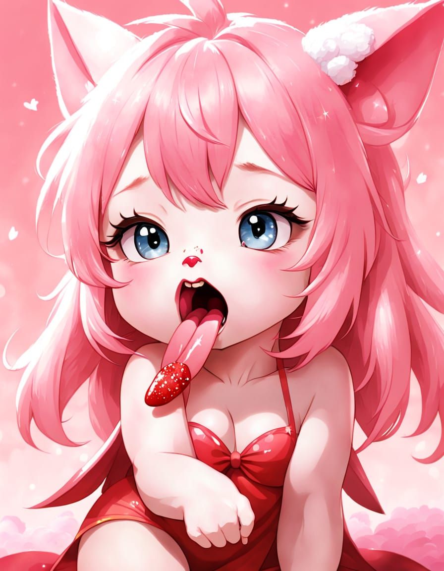 tongue out!