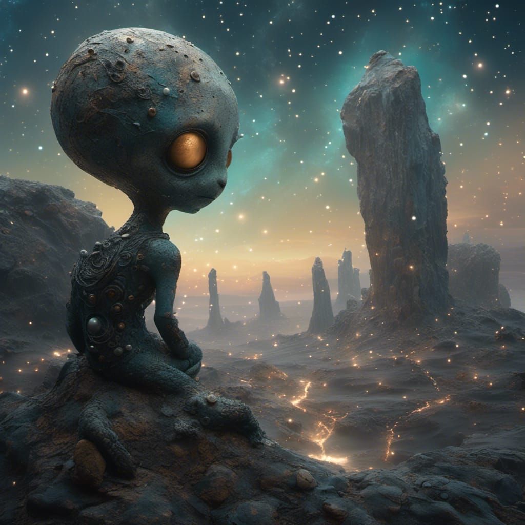 Ectoplasmic Necropolis on Alien World