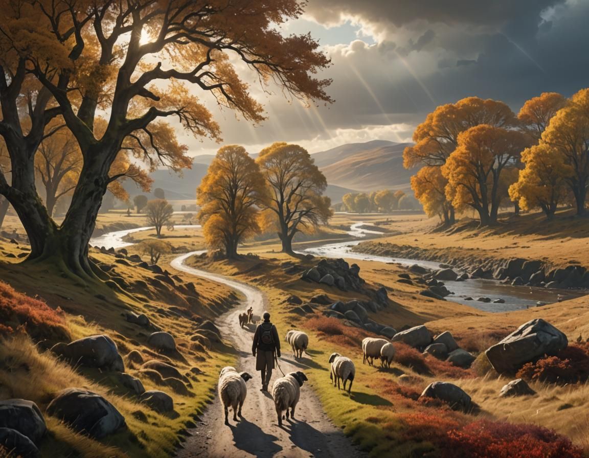 Flatlands Walk: Digital Matte Painting in Sunlight