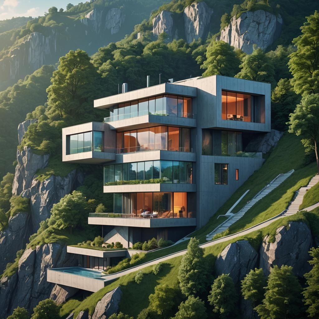 Modern Luxury Villa in Prague, Unreal Engine 5