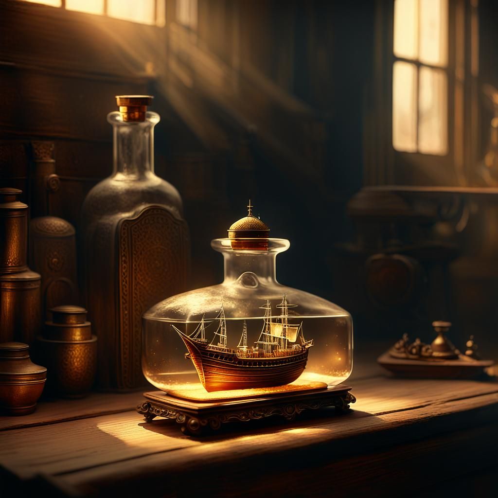 Ship in a Bottle: Cinematic Matte Painting