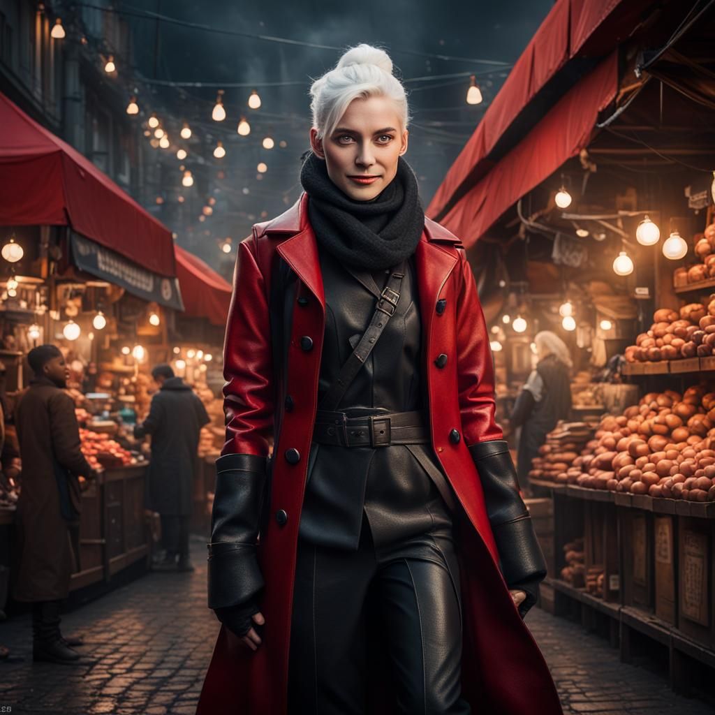 Smiling Rogue in Fantasy Market, Professional Photography