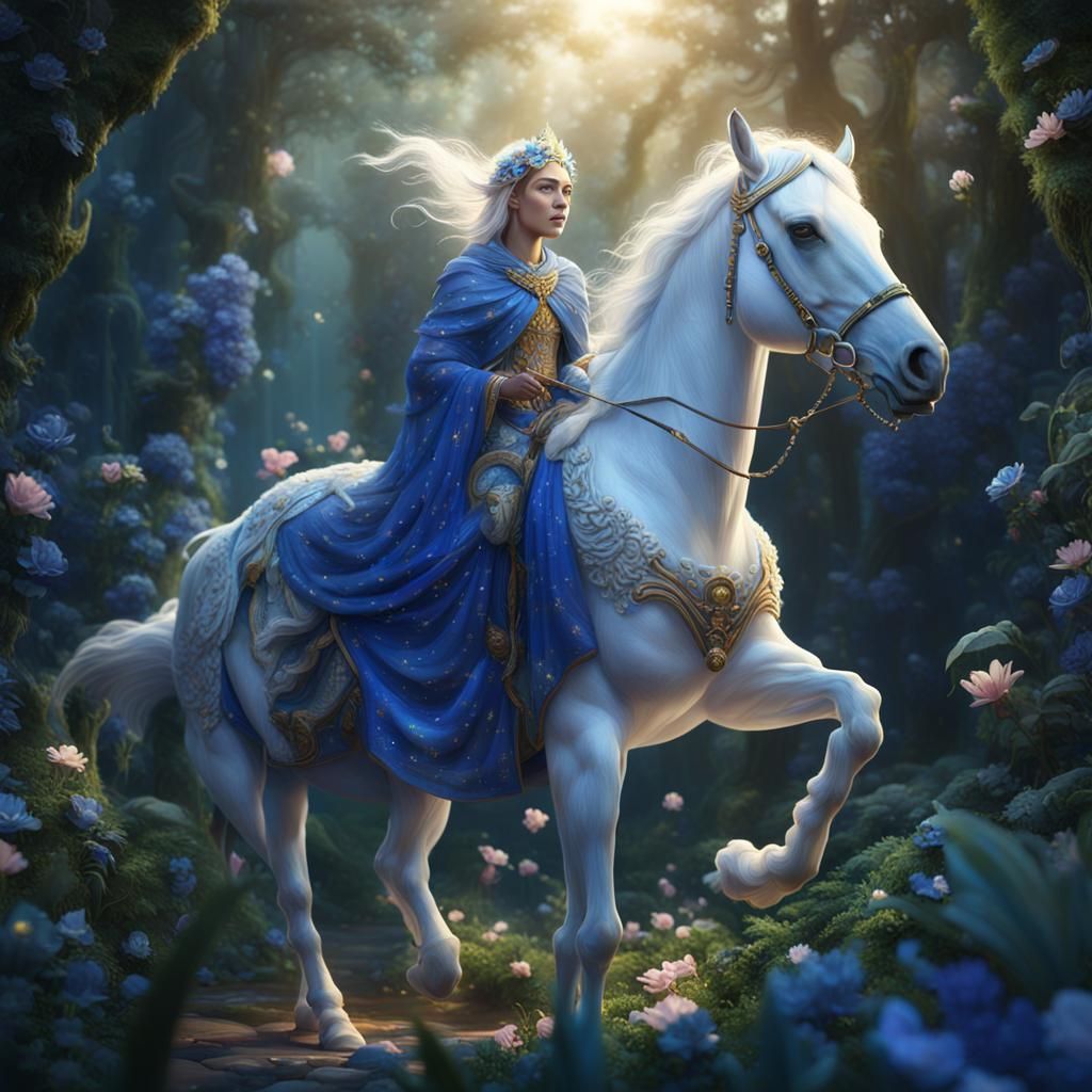 Goddess of Light in Jungle Fantasy Art