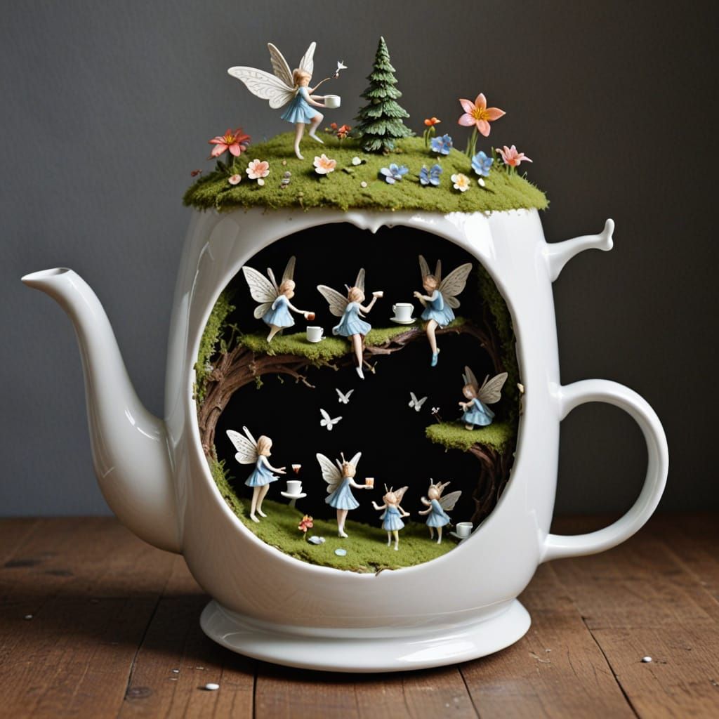 Porcelain Fairies Building a Tiny World