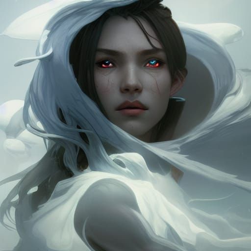 Ice Demon's Son: Hyperdetailed Fantasy Portrait