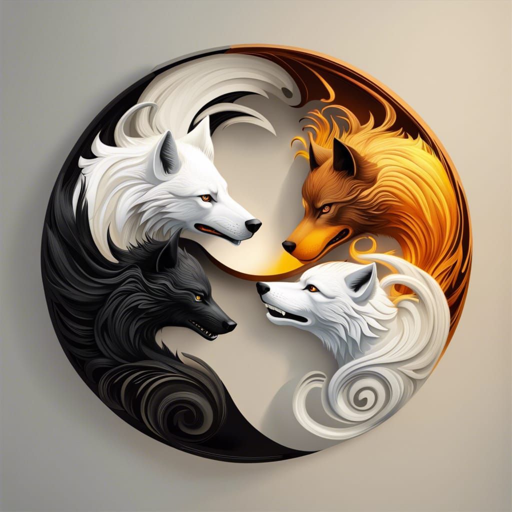 Yin-Yang Wolf
